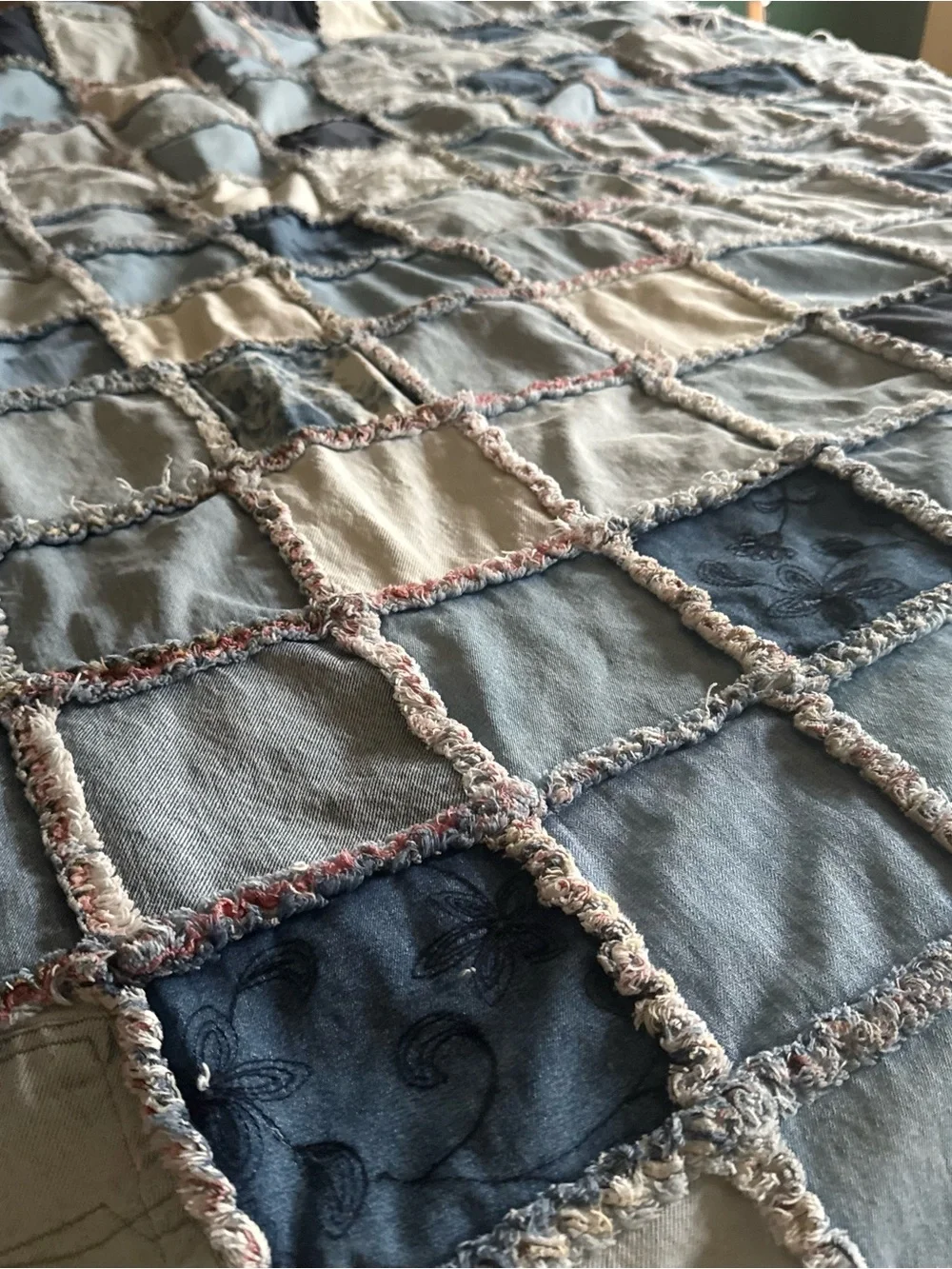 Handmade Denim Rag Quilt 64